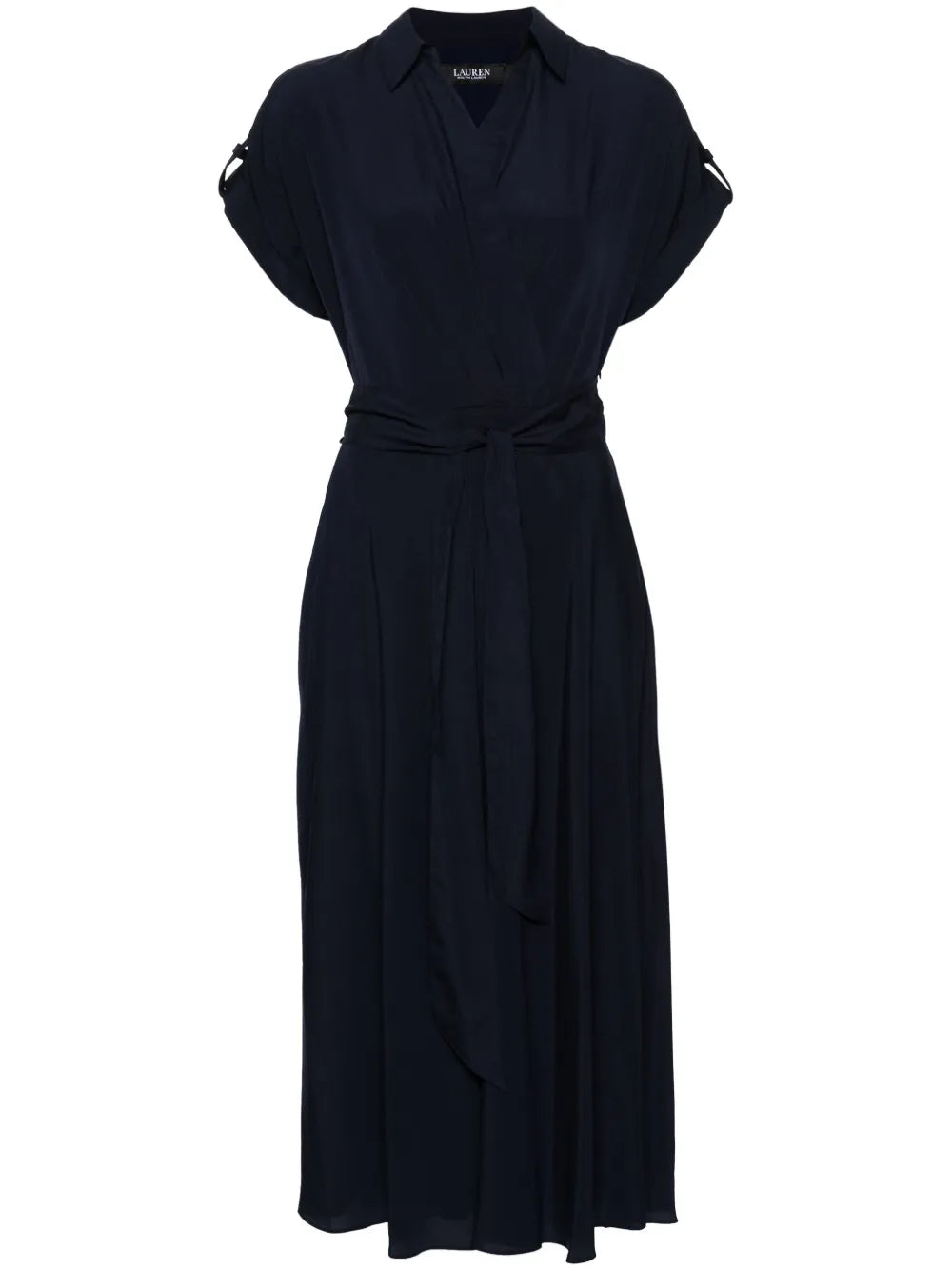 V-Neck Georgette Midi Dress