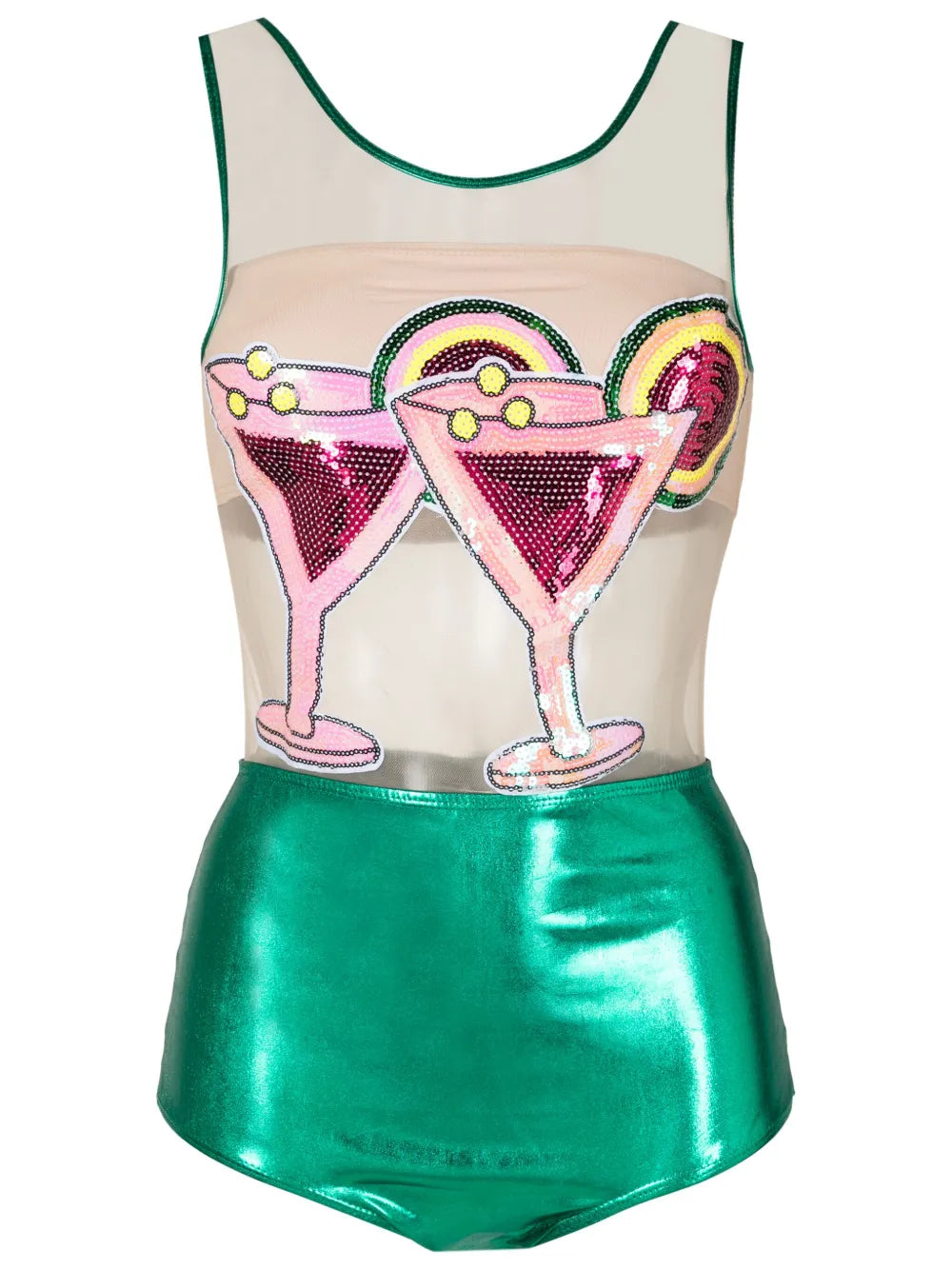 Drink Sequin-Embellished One-Piece
