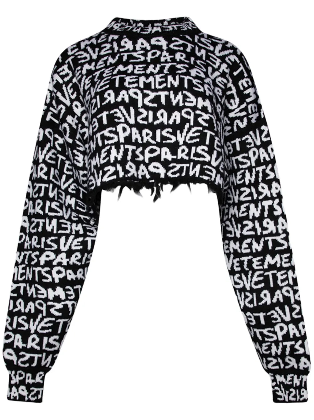 Graffiti-Logo Intarsia-Knit Merino Jumper