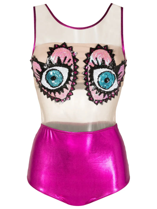 Sequin-Embellished One-Piece