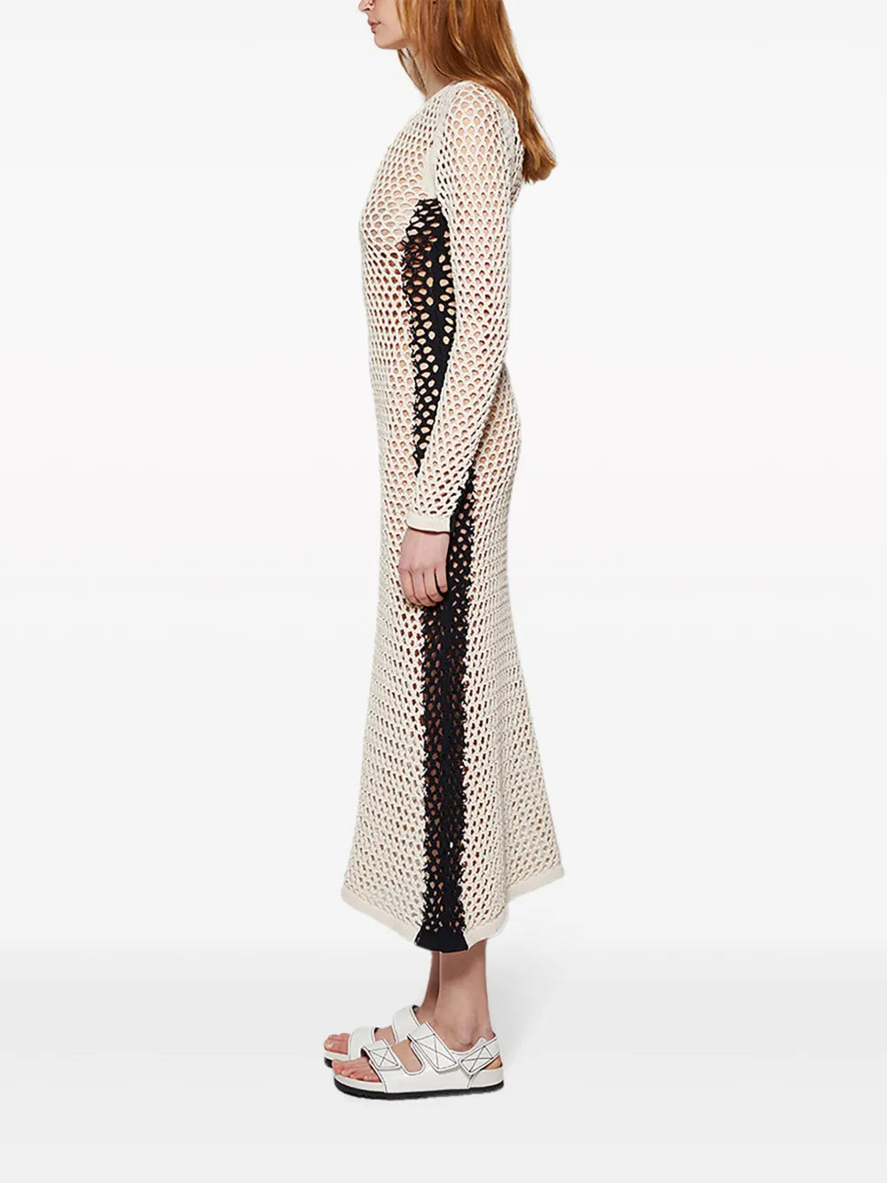 Mesh Crochet Midi Dress