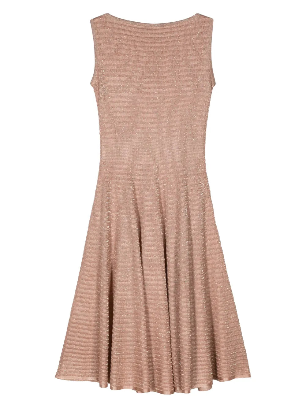 Ribbed Lurex Midi Dress
