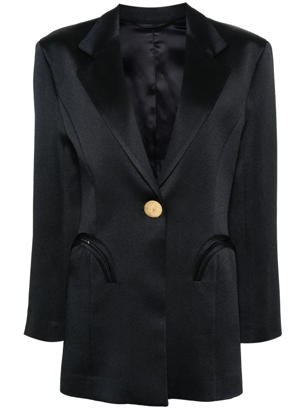 Agneta Button-Embellished Blazer