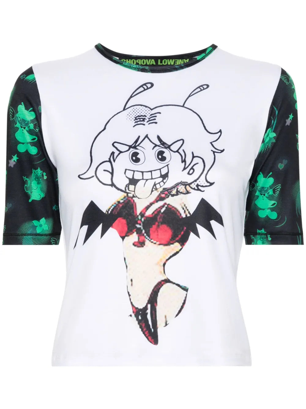 Contrasting-Sleeves T-Shirt