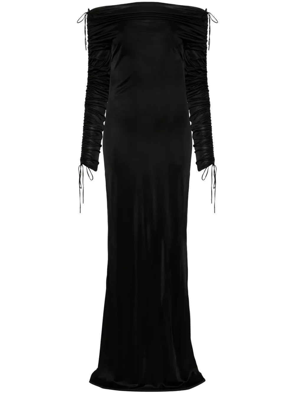Off-Shoulder Ruched Gown