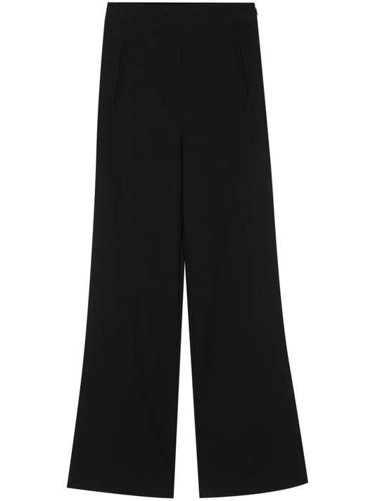 Wide-Leg Cady Trousers