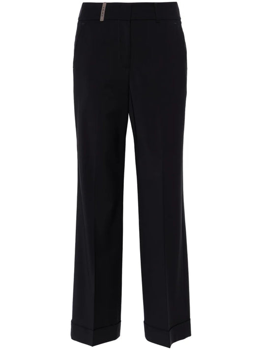 Tailored Straight-Leg Trousers
