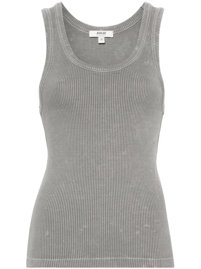Poppy Fine-Ribbed Tank Top