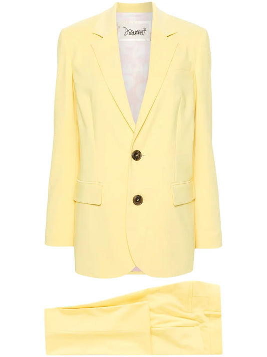 Single-Breasted Crepe Suit