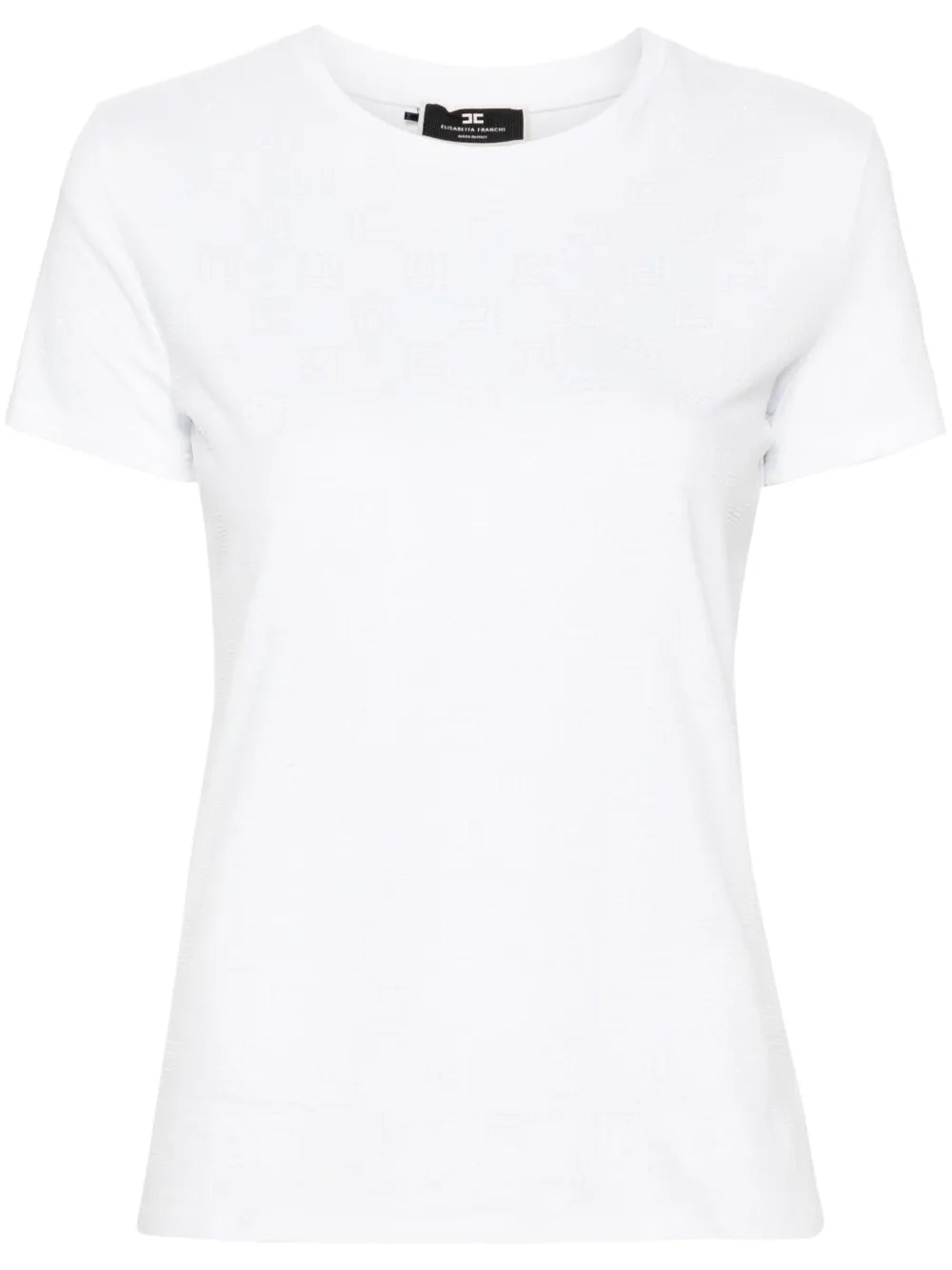 Monogram-Rhinestones Cotton T-Shirt