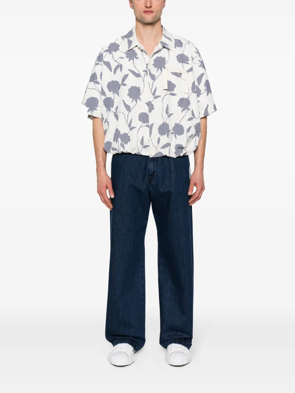 Red Cross Straight-Leg Jeans