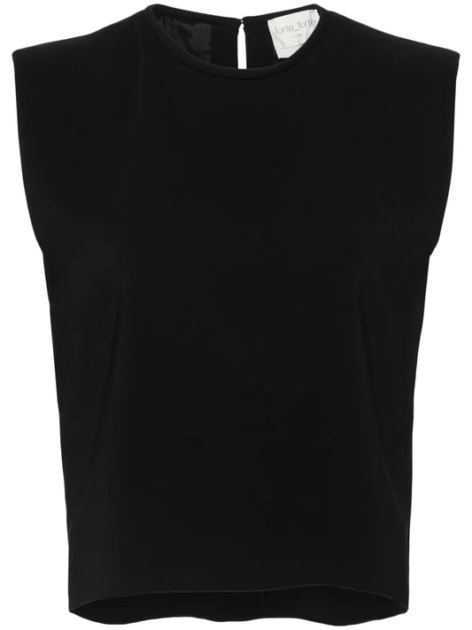 Crepe Cropped Blouse