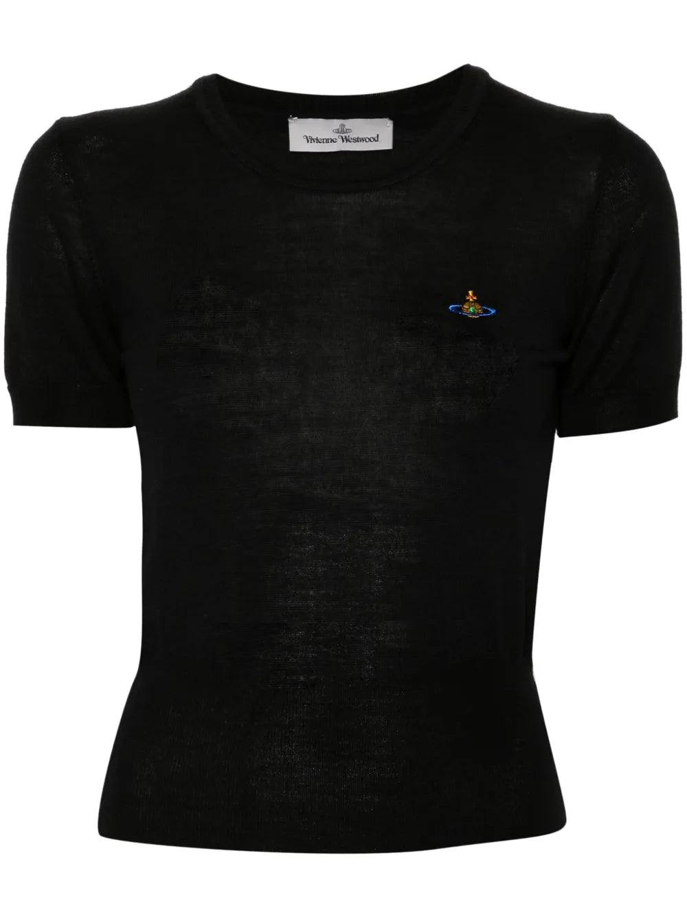 Orb-Embroidered Knitted Top