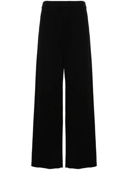 Wide-Leg Jersey Trousers