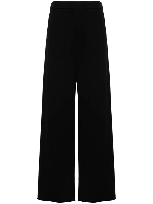 Wide-Leg Jersey Trousers