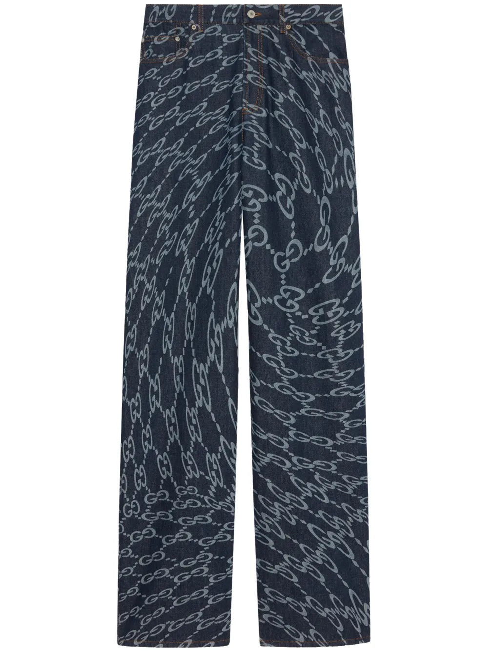 Wavy Gg-Print Loose-Fit Jeans