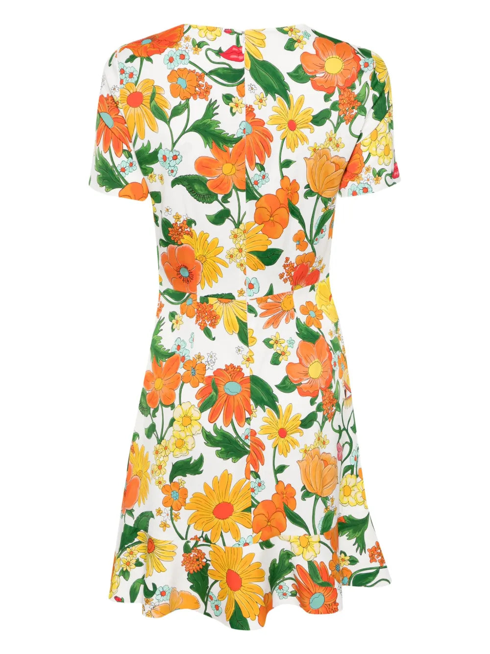 Floral-Print Peplum Dress