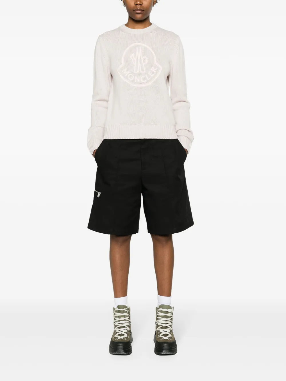 Logo-Embroidered Crew-Neck Jumper