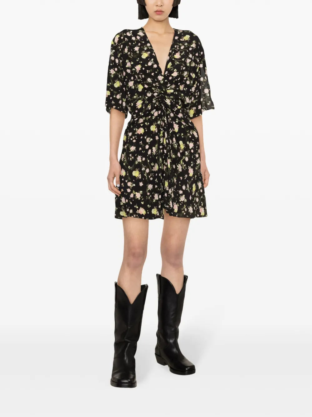 Rozom Floral-Print Minidress