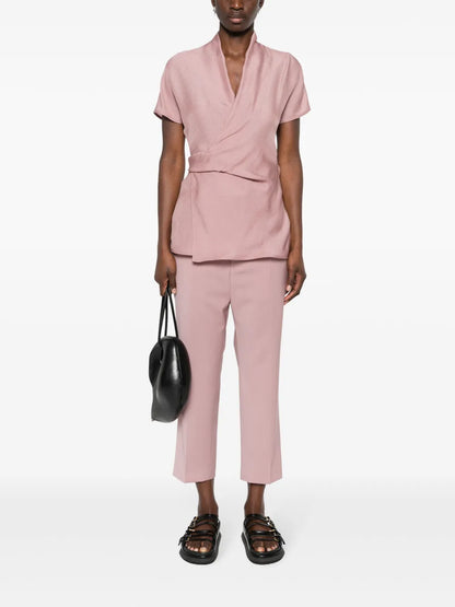 Pressed-Creased Wool Trousers