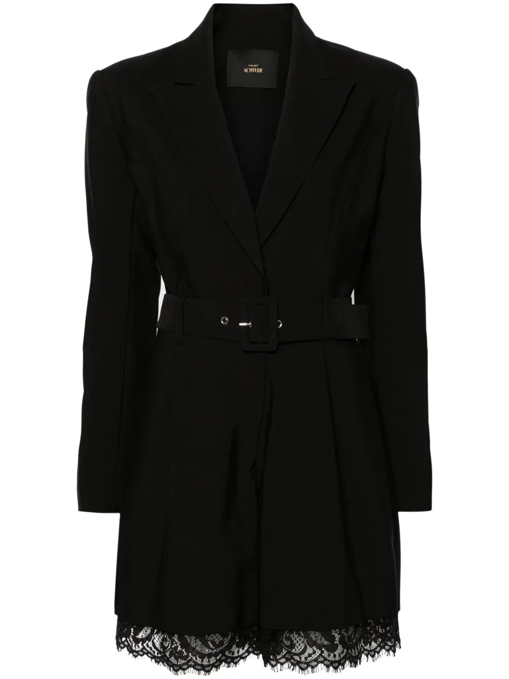 Lace-Trim Blazer Playsuit