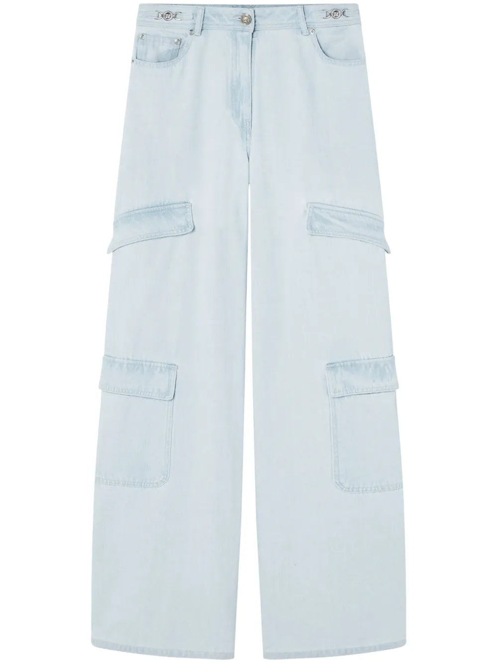 Wide-Leg Cargo Jeans