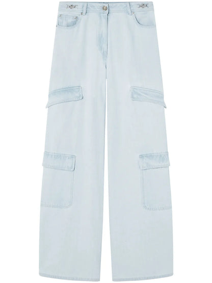 Wide-Leg Cargo Jeans