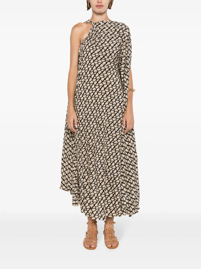 Toile Iconographe-Print Silk Dress