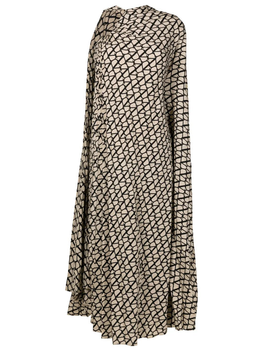 Toile Iconographe-Print Silk Dress