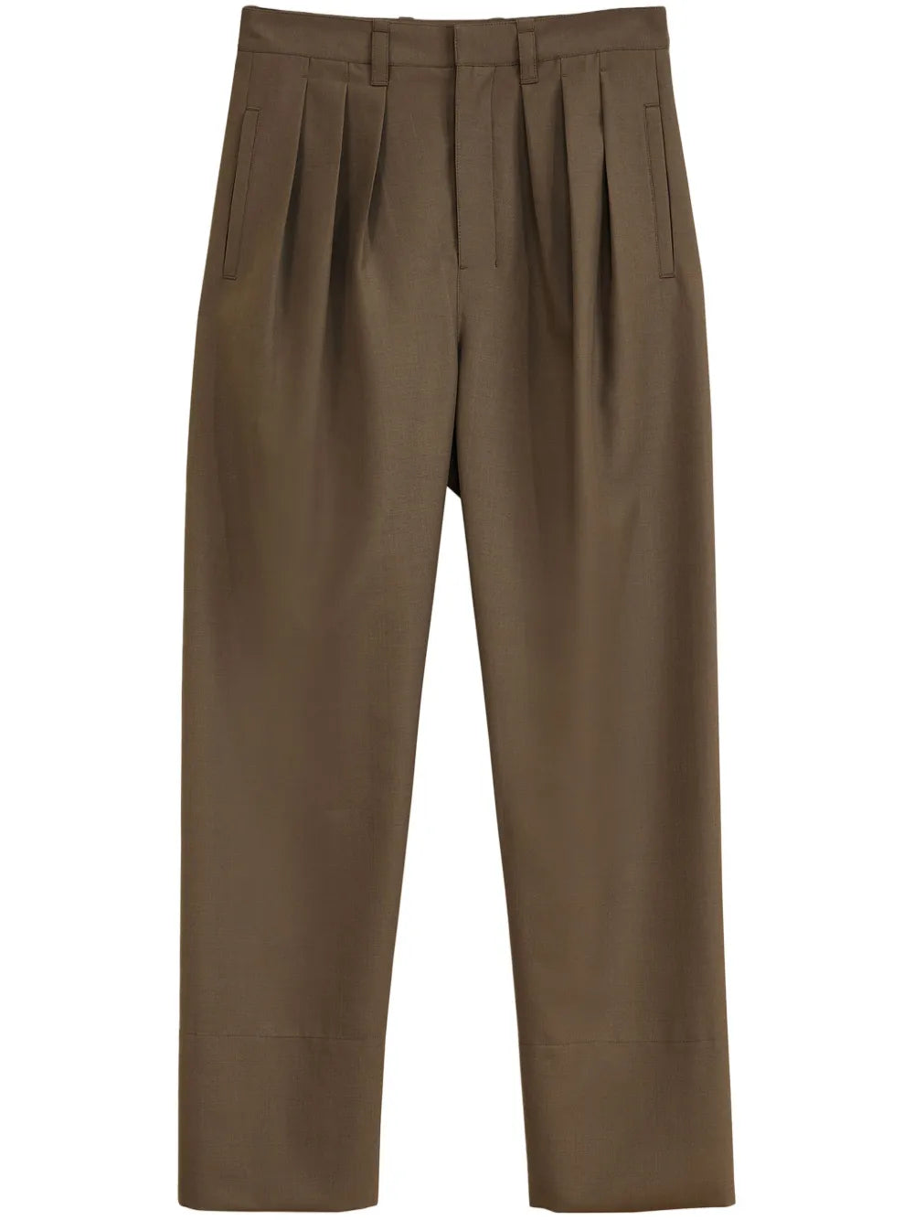 Pleat-Detail Tailored Trousers
