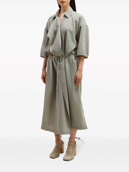 Asymmetrical Midi Shirtdress
