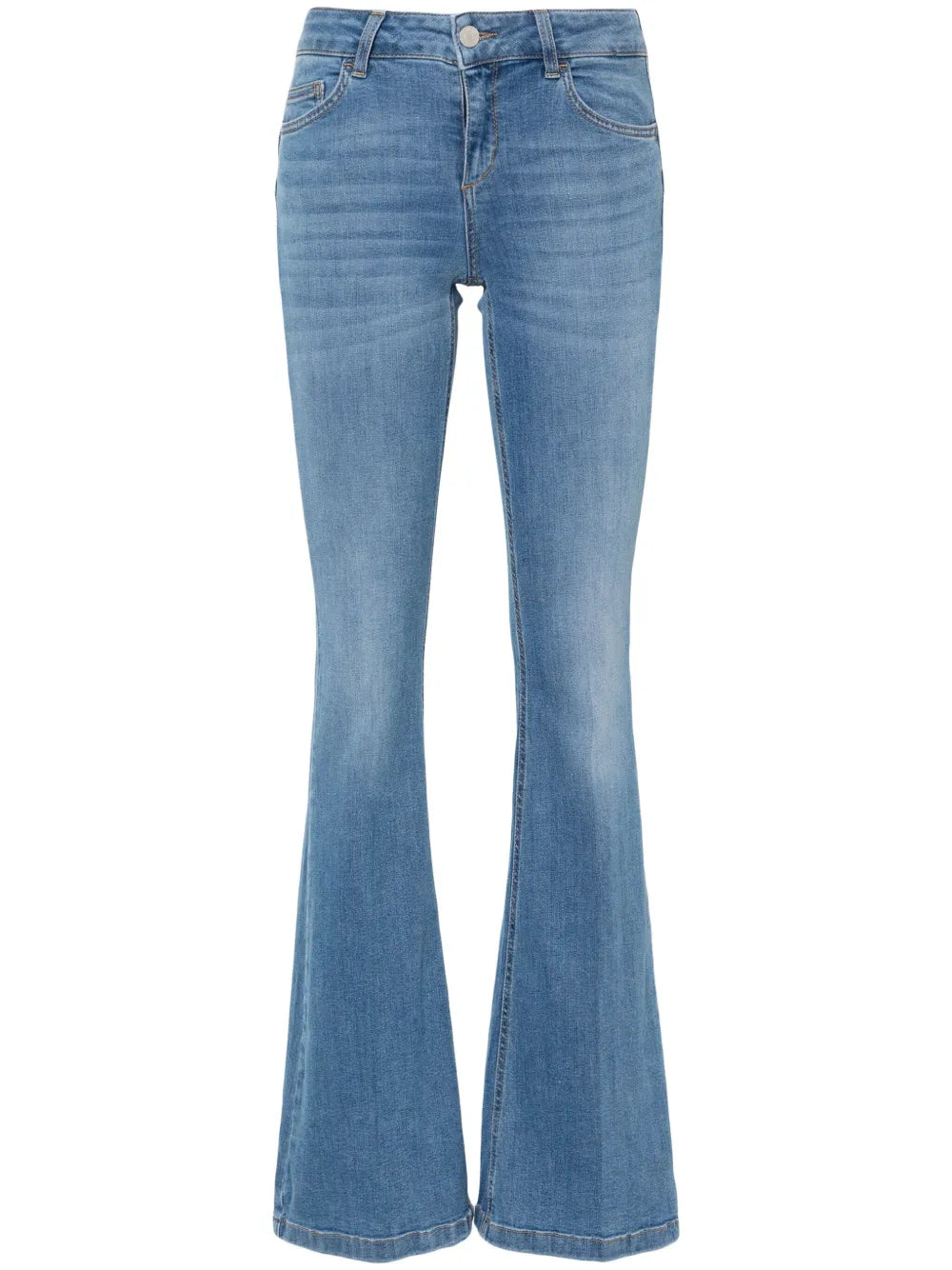 Low-Rise Flared Jeans
