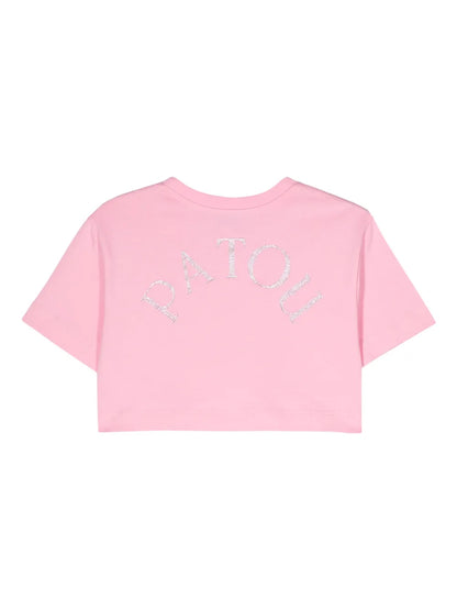 Logo-Embellished Cropped T-Shirt