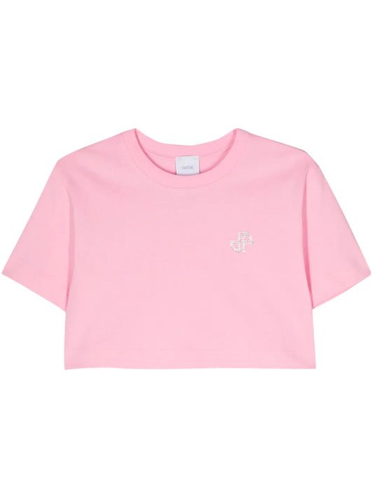 Logo-Embellished Cropped T-Shirt