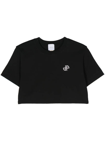 Logo-Embellished Cropped T-Shirt
