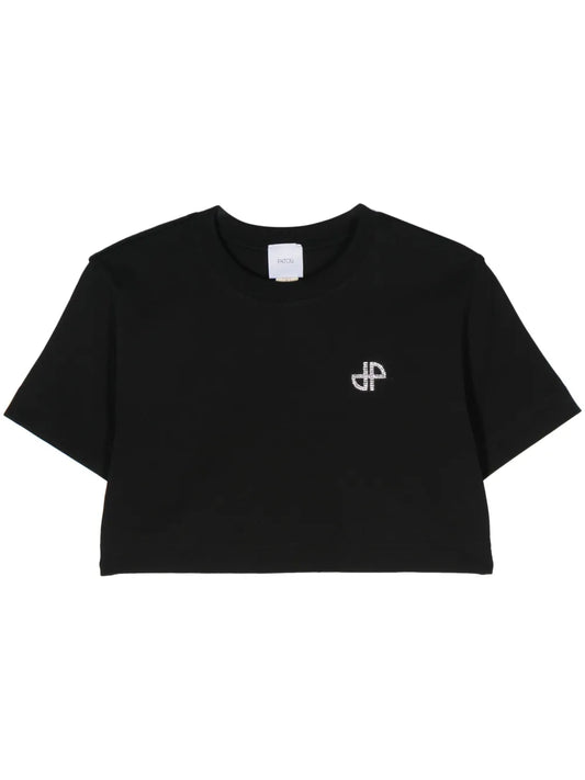 Logo-Embellished Cropped T-Shirt