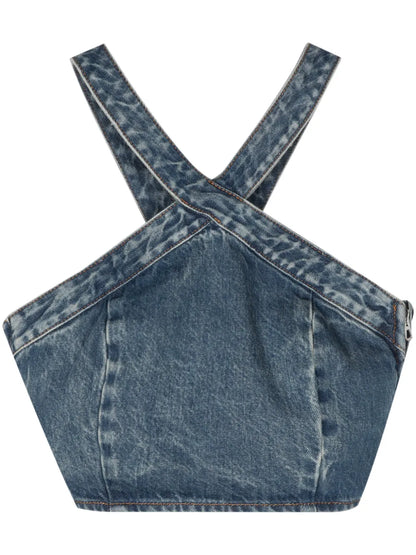 Kendall Cropped Denim Top