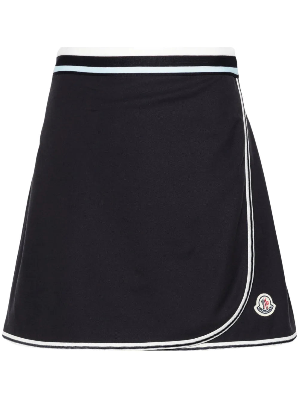 Logo-Patch Wrap Tennis Skirt