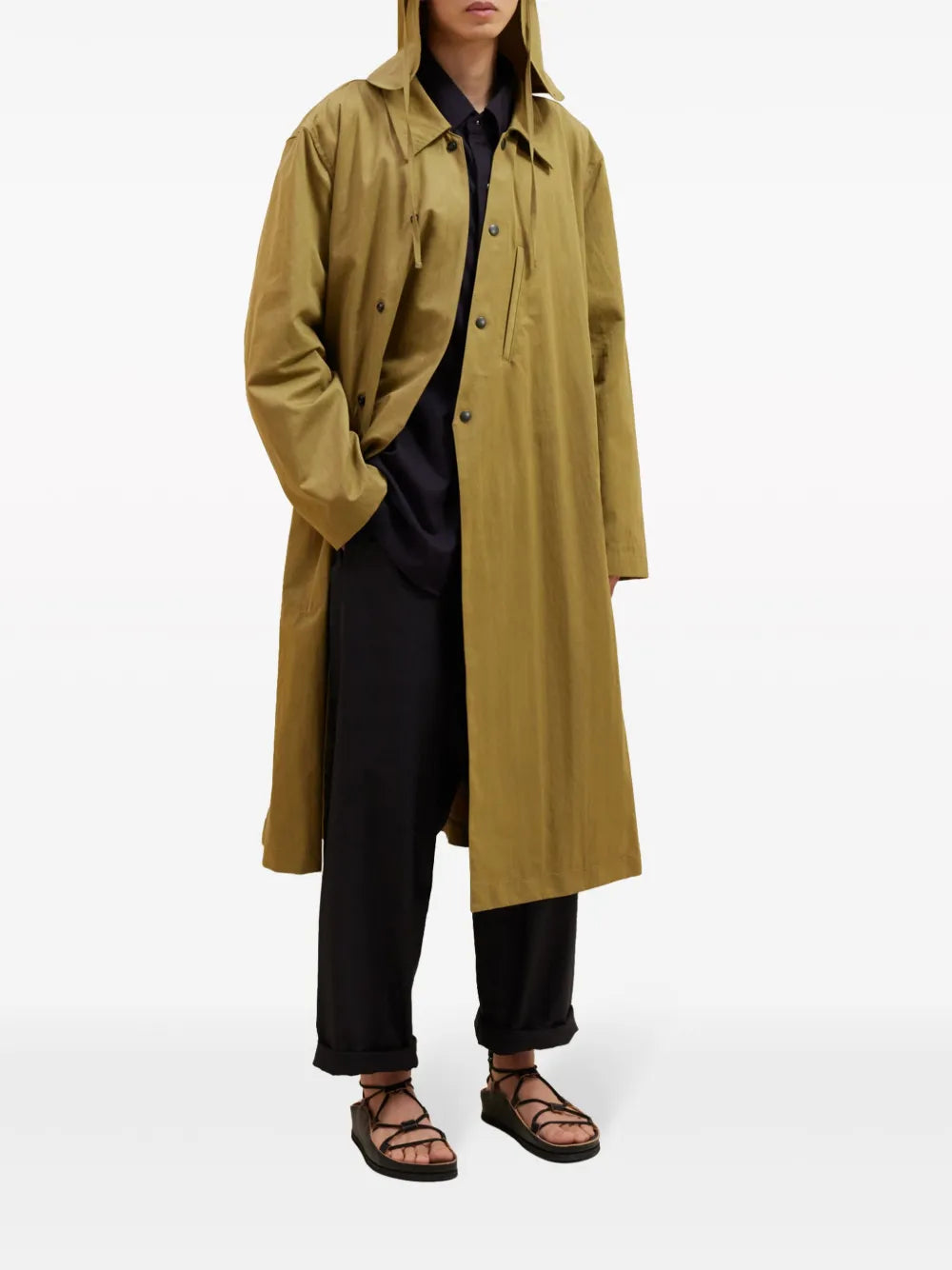 Asymmetric Trench Coat