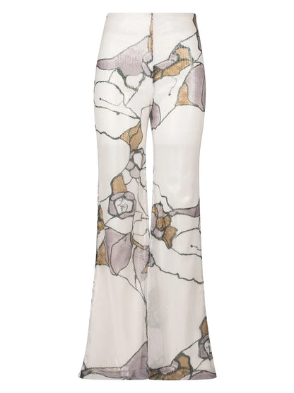 Avellino Sequinned Palazzo Trousers