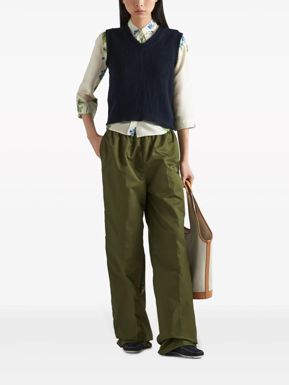 Re-Nylon Straight-Leg Trousers