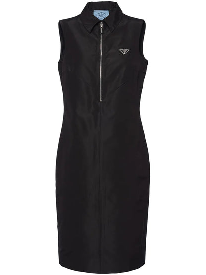 Half-Zip Midi Dress