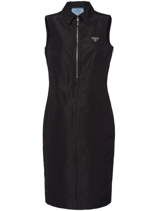 Half-Zip Midi Dress
