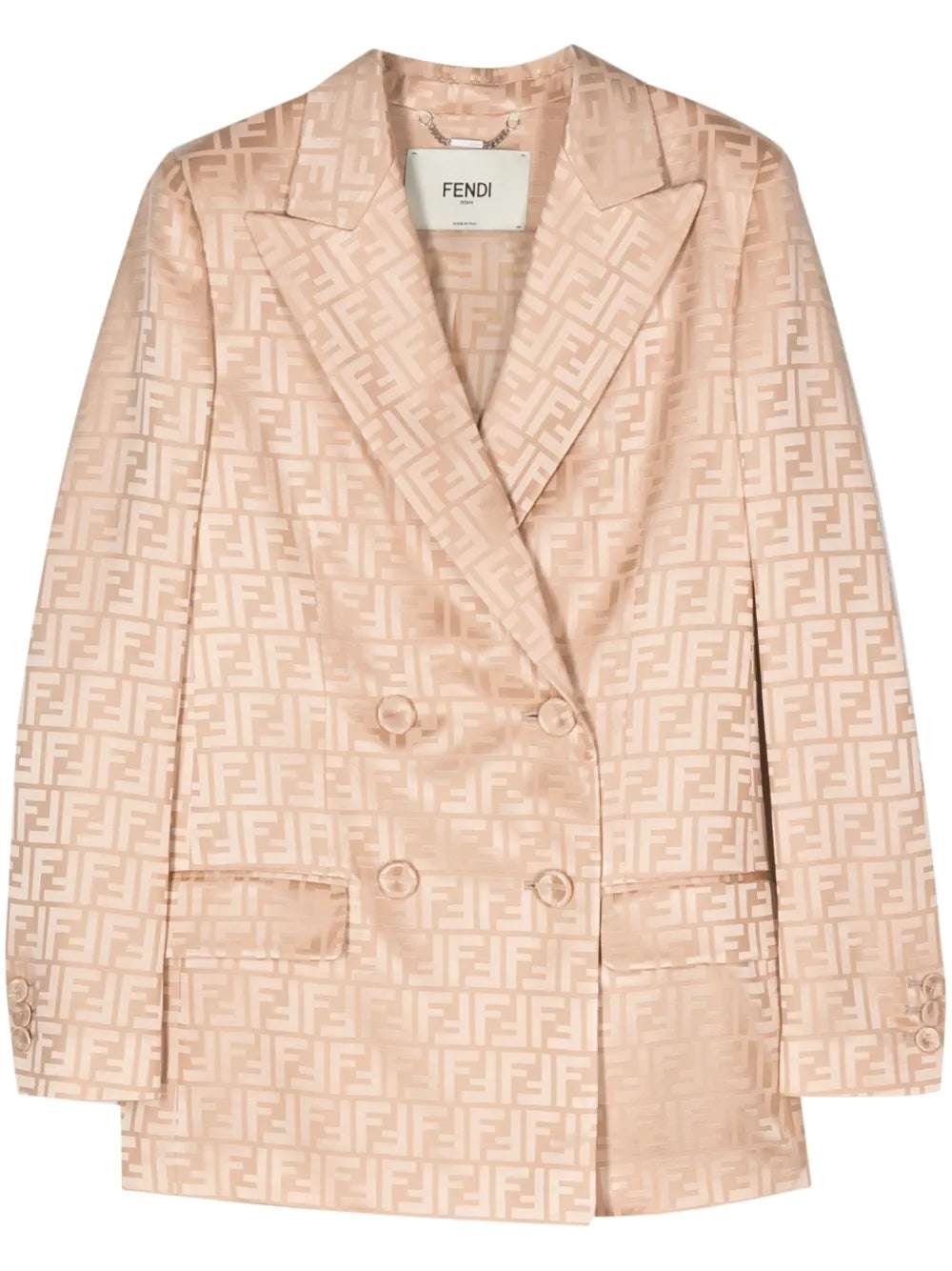 Double-Breasted Silk Blazer