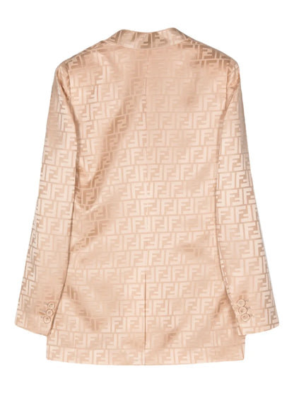 Double-Breasted Silk Blazer