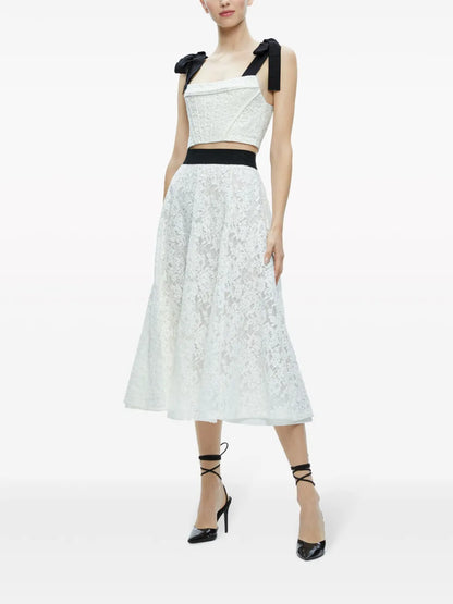 Earla Lace Flared Skirt
