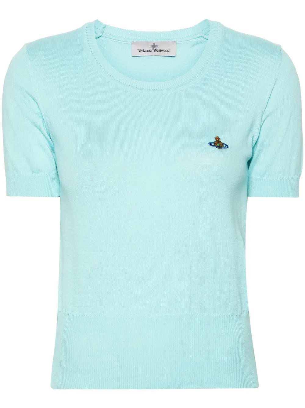 Orb-Embroidered Knitted T-Shirt