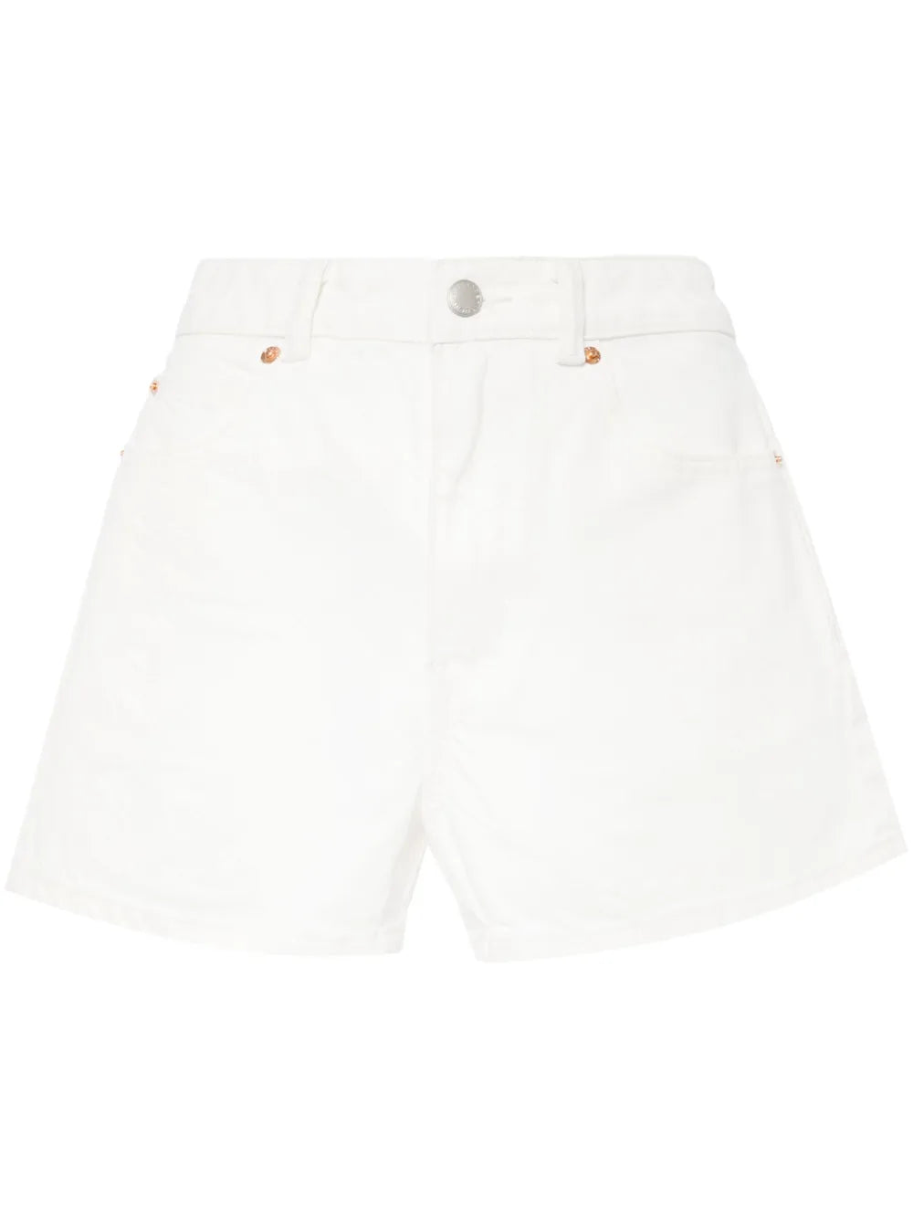 High-Waisted Logo Cut-Out Shorts