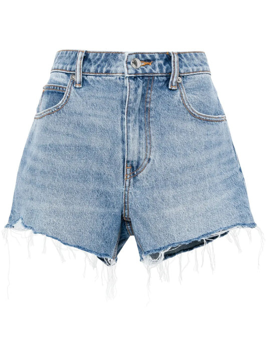 Bite Logo-Embosed Denim Shorts