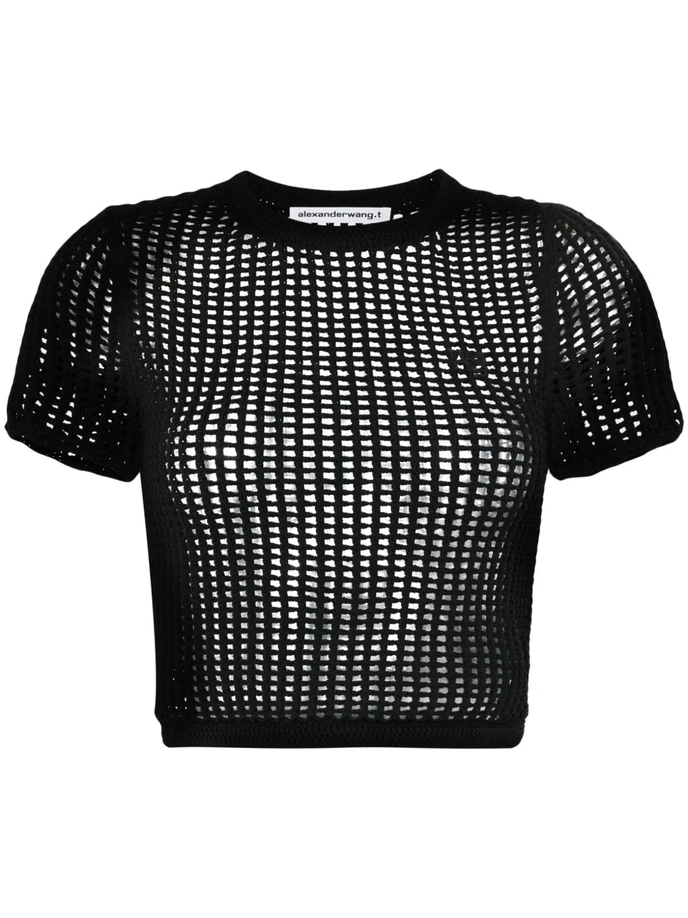 Open-Knit Cropped Top